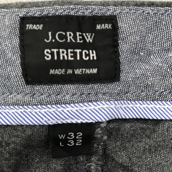 J Crew Stretch Gray Slim Straight 484 Slim Mens 32 - Picture 4 of 13